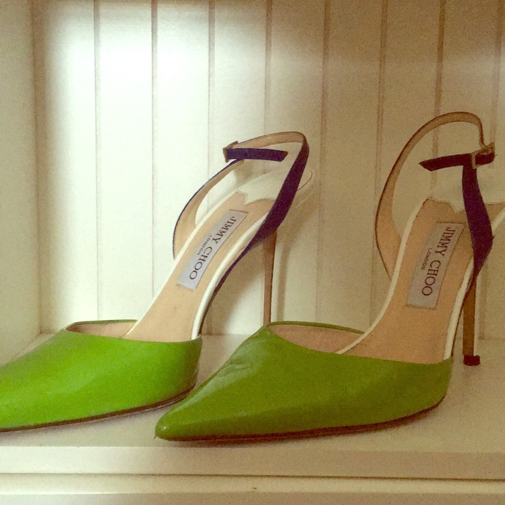 Jimmy Choo heels with vibrant vibes !